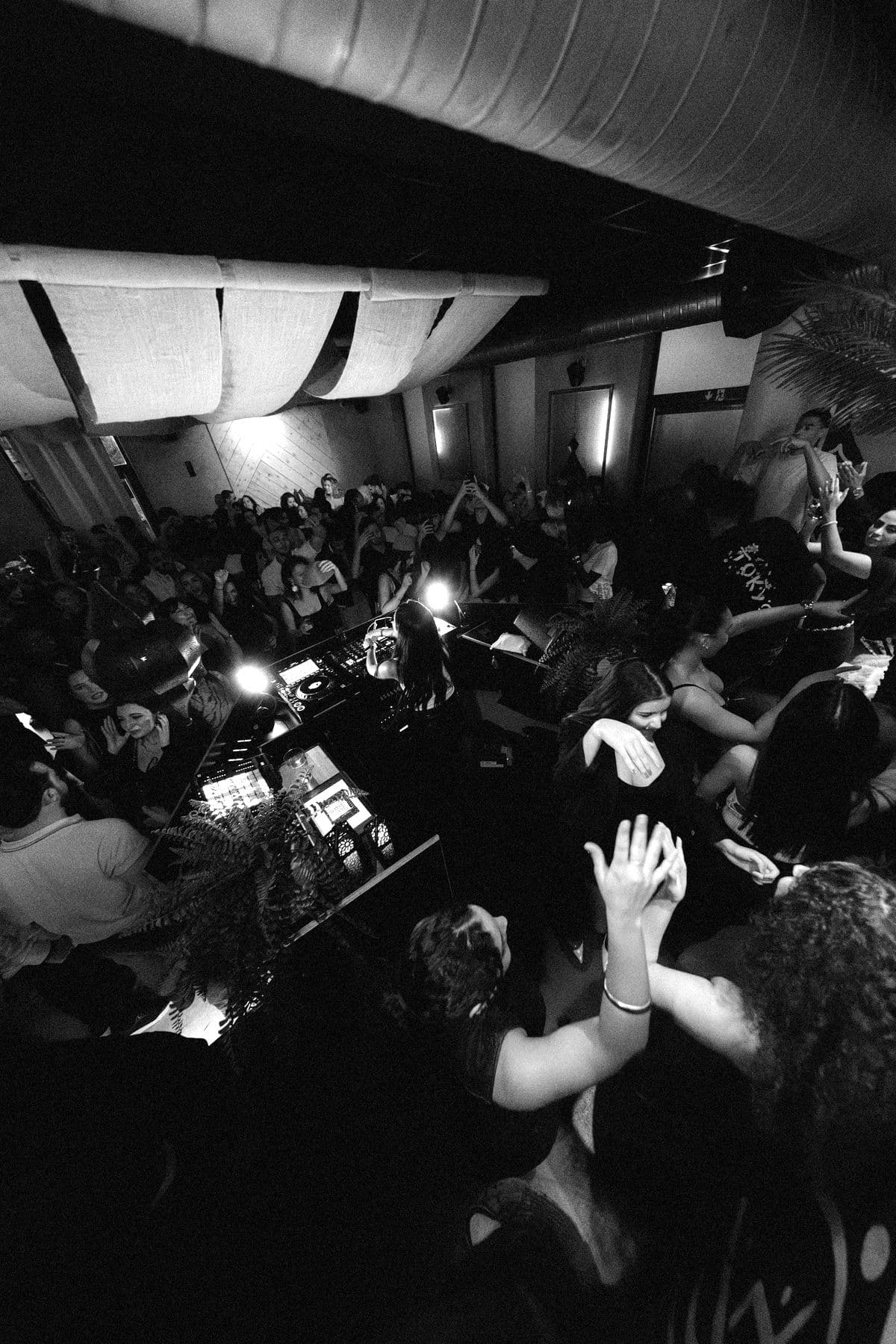 GUAPPA playing to a dancing crowd at night